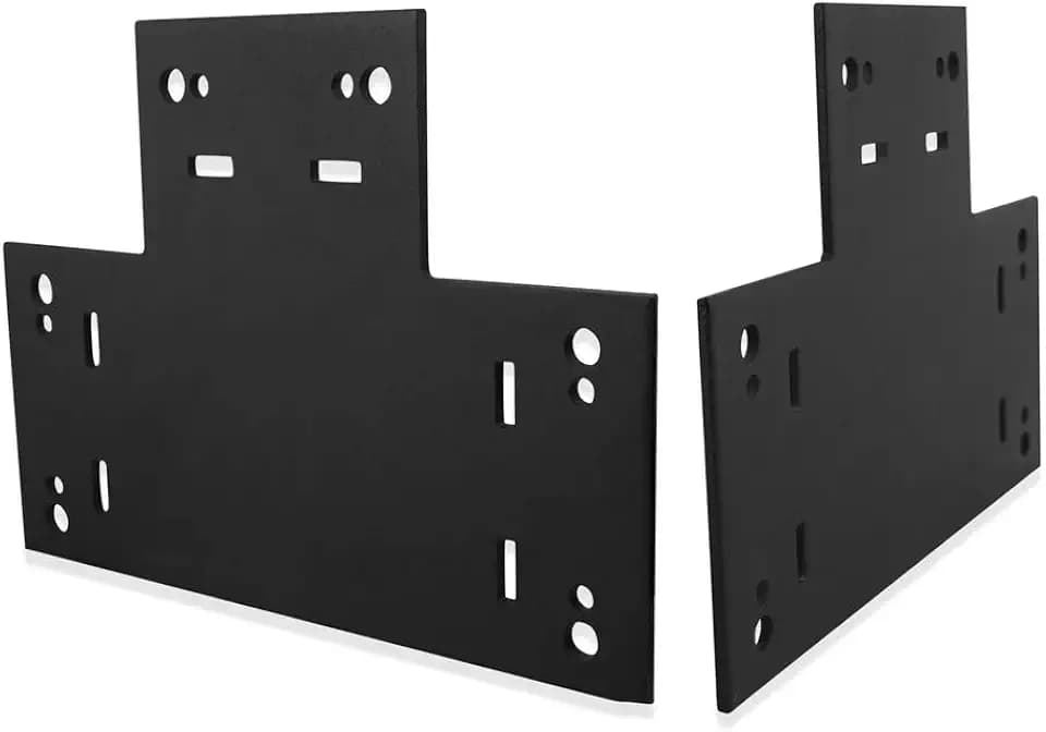 OZCO 6 Pcs Ironwood Adjustable Joist Hanger Flush Connector 6"–8" | Decorative Beam and Joist Hanger for Pergola, Deck and Outdoor Wood Structures | Powder-Coated Galvanized Steel Hardware