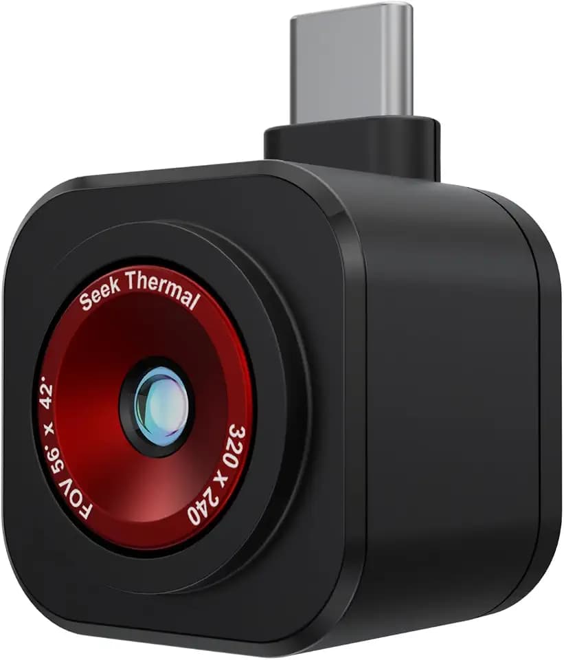 Seek Thermal - Nano 300 Thermal Camera for Apple iOS with USB-C Connector, iPhone Thermal Camera, High Resolution 320 X 240 Thermal Imager, 25hz Imaging Frame Rate, -4°F~626°F, iPhone 15 & 16