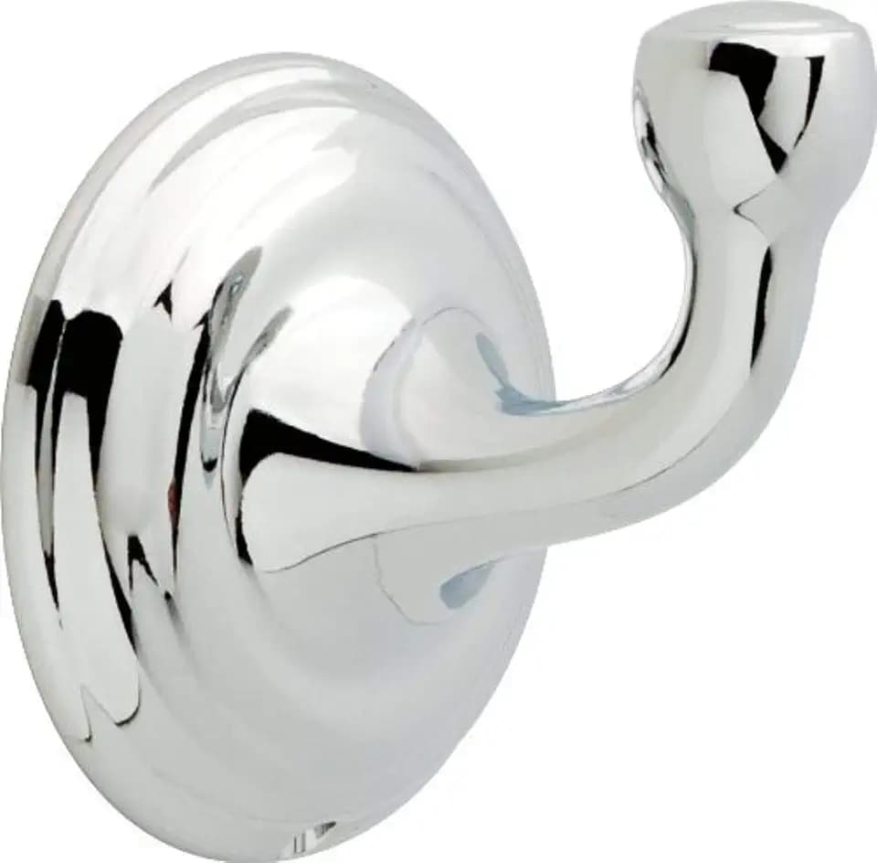 Delta Single Towel Hook for Bathroom or Kitchen| Polished Chrome | Windemere Accessories