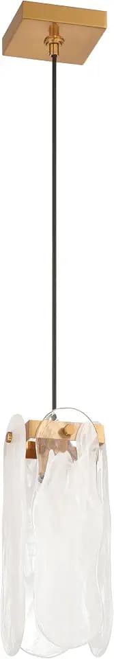 Craftmade - Angela 1 Light 12 in. Satin Brass Finish Pendant Light with White Art Glass