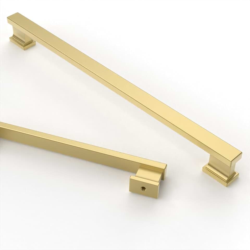 Asidrama 6 Pack 10 inch Brushed Gold Kitchen Cabinet Handles