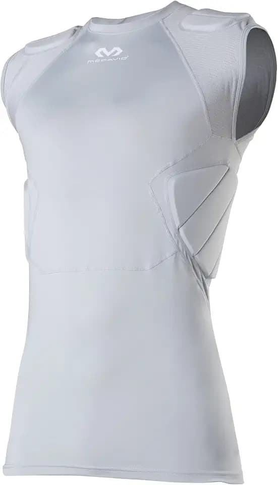 McDavid Mens Integrated 5-Pad Shirt, Comfort & Protection from Hard Objects, Lightweight & Breathable, Football & Lacrosse