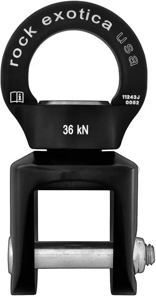 Rock Exotica Swivel – Ultra-Lightweight CE-Certified Compact Swivel for Climbing and Rigging Systems – Made in The USA