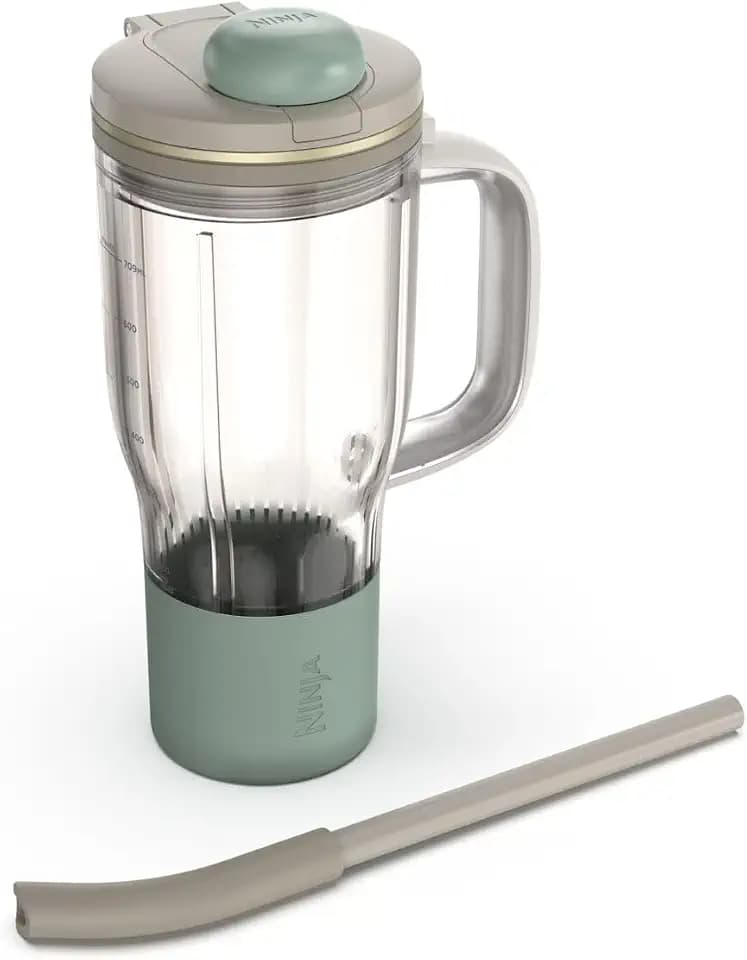 Ninja BlendBOSS 26oz Travel Tumbler & Straw, Stone Mint, XSKDB326LSST