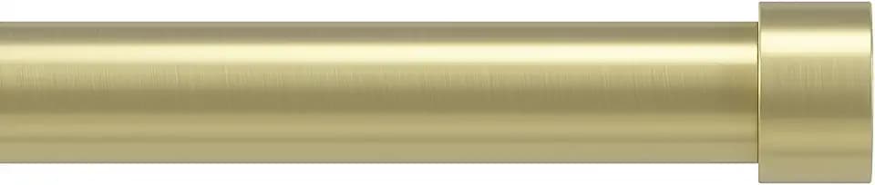 Umbra Cappa Curtain Rod, Includes 2 Matching Finials, Brackets & Hardware, 36 to 66-Inches, Gold