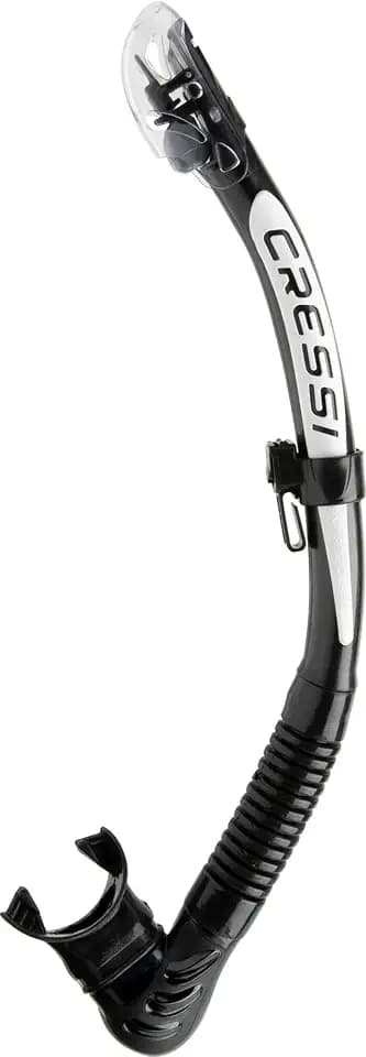 Cressi Foldable Adult Dry Snorkel for Scuba Diving, Snorkeling - Alpha Ultra Dry Made in Italy