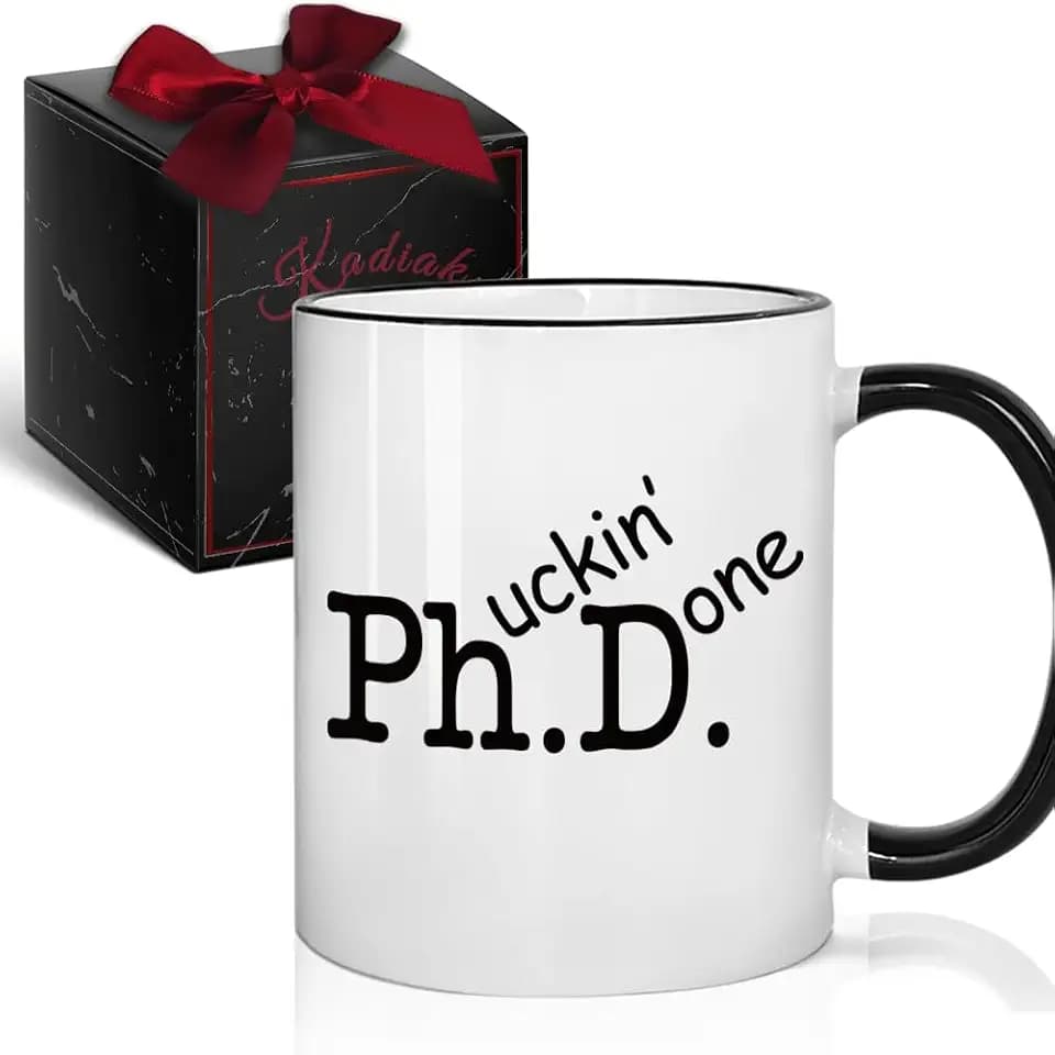 Funny Phd Graduation Gifts for Women Men, New Doctor Coffee Mug 11oz