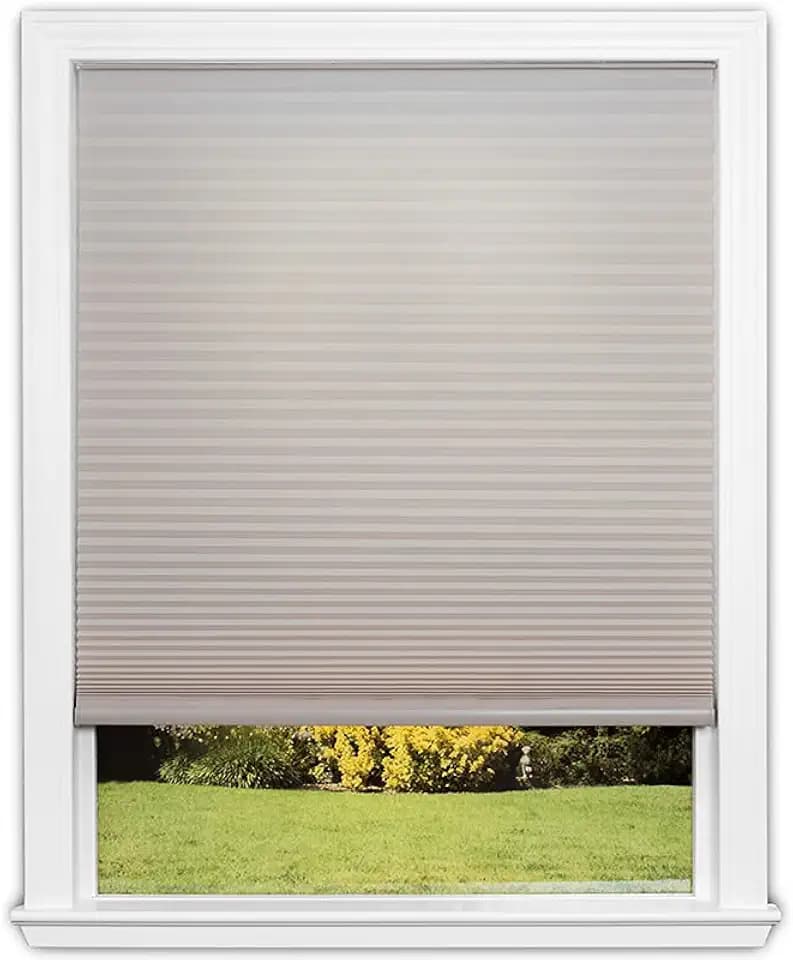 Redi Shade No Tools Easy Lift Cordless Light Filtering Natural Fabric Shade