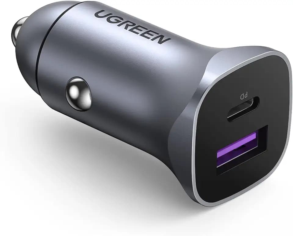 UGREEN A C Dual-Port Car Charger PD30W SCP22.5W