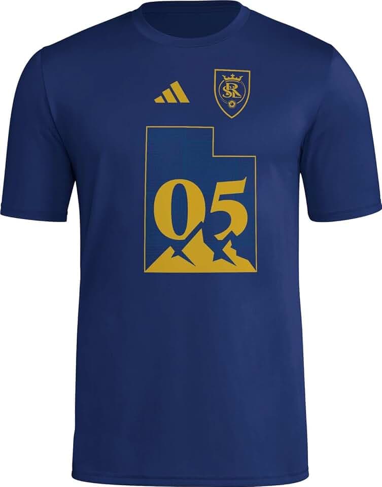 adidas Men's Real Salt Lake Pre-Game Short Sleeve T-Shirt