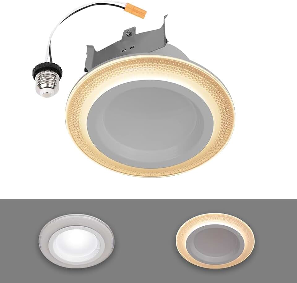 HALO RL LED Recessed Lighting 4 inch Trim with Night Light 5CCT 700lm