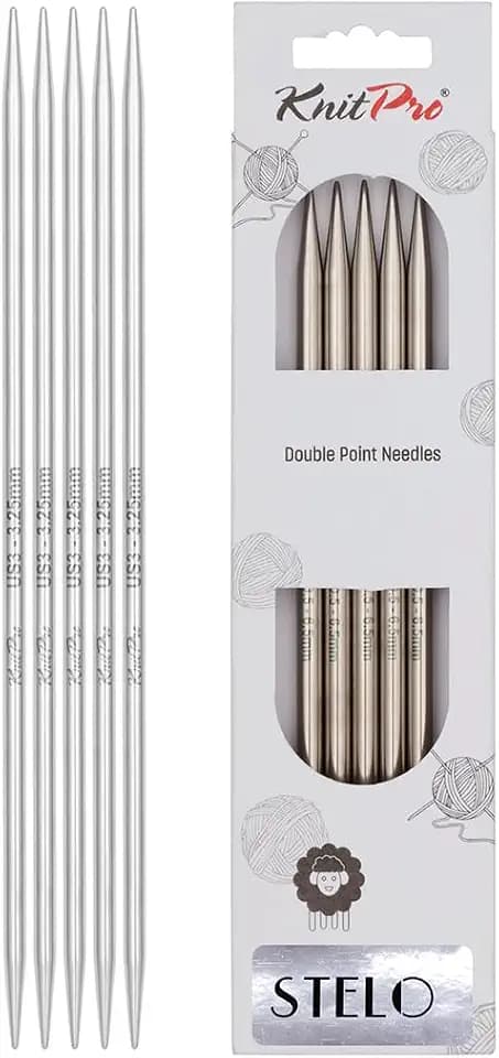 KnitPro Stelo Double-Pointed Needles 6" (15cm) | US Size 3 (3.25mm)