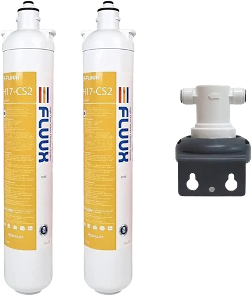 2Pack,Microfilter manufacturing H17-CS2 + Including head,Carbon block filter,3/8 inch,NSF42 Certified,Filters for commercial equipment, Compatible with EV9612-56 EV9607-25 EV9613-21.Under sink filter