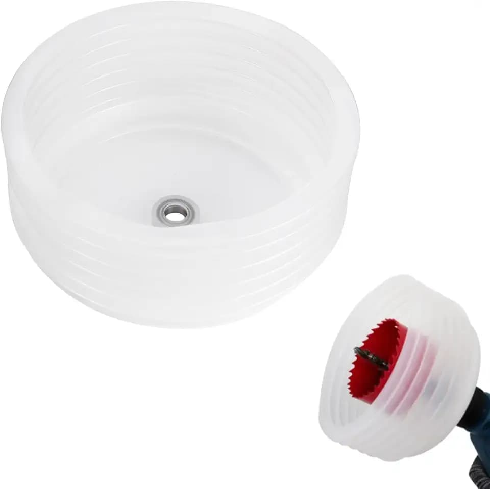 Hole Saw Dust Collector Elastic Sealing Drill Dust Catcher Ash Bowl Drill Dusts Cover Dusts Bowl Drills for 0.63-4.92inch Electric Drills Bits Holesaw Hole Cutter Holes Openers