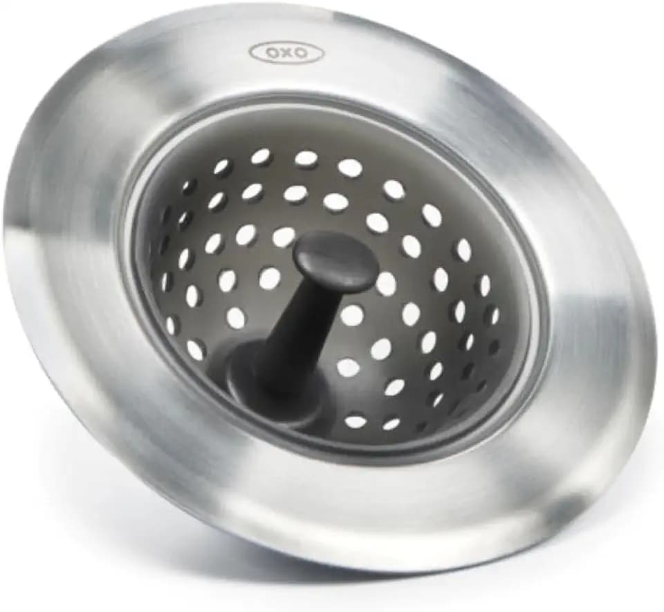 OXO Good Grips Silicone Sink Drain Strainer, Kitchen Sink Stopper