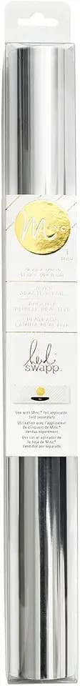 American Crafts Heidi Swapp MINC Application Machine Reactive Foil | 12-inch x 120-inch Silver Foil Roll (369976), Orange