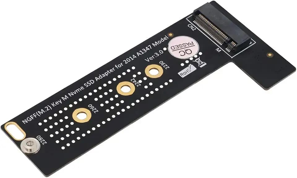 LeHang PCI-E x4 x2 M.2 NGFF M-Schlüssel NVME AHCI SSD Konverter Adapter Raiser für Notebook 2014 Mac OS Mini A1347 MEGEN2 MEGEM2 MEGEQ2 NVME SSD
