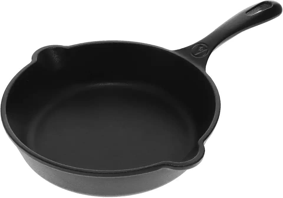 Victoria 8-Inch Cast Iron Pre-Seasoned Skillet, Cast Iron Frying Pan