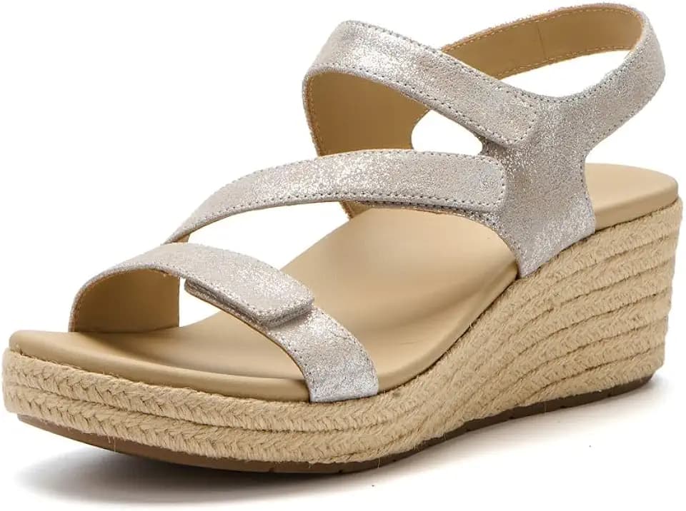 ABEO Riviera Adjustable Sandal | Arch Support Sandals Women's | Wedge Sandals For Women | Built-In Orthotic Insole