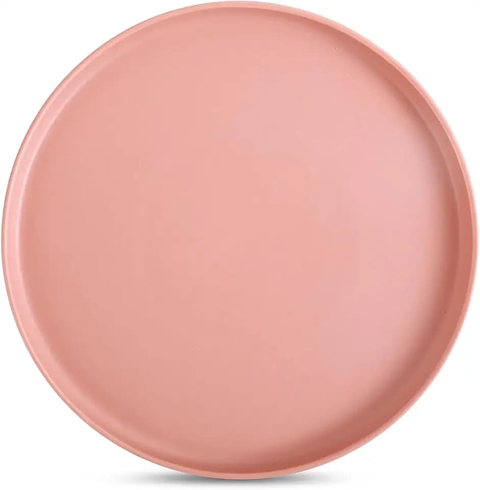 Stone Lain Stella Salad Plate 6-Piece Set, Round, Porcelain, Terracotta