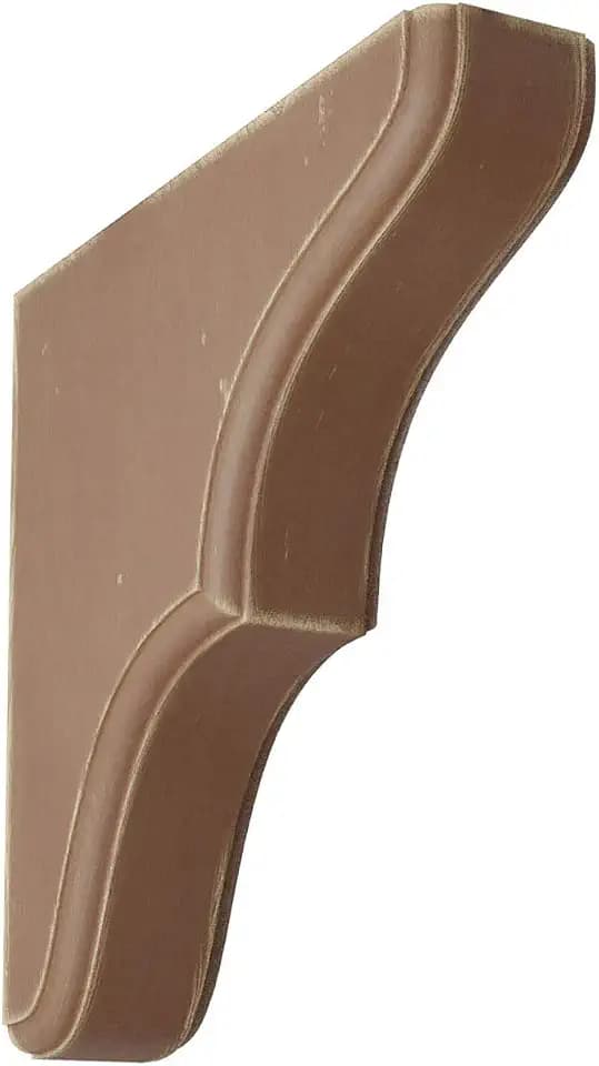 1 3/4"W x 7 1/2"D x 7 1/2"H Stratford Wood Vintage Decor Bracket, Weathered Brown