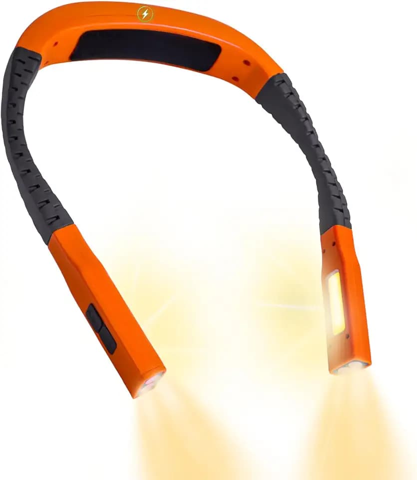 Neck Light,Book Lights for Reading at Night,3 Modes 4 Light Portable Rechargeable1200mAh, Perfect for Night Crochet Knitting Cross Stitch Crafting,Book Lovers Gift