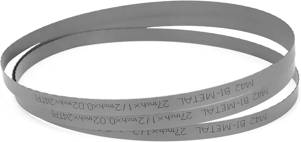 27 Inch Bandsaw Blades 24 TPI, Portable Band Saw Blade for DeWalt DCS377, Milwaukee 2429-21XC M12, 27″ x 1/2″ x .020″ 24 TPI - 3 Pack