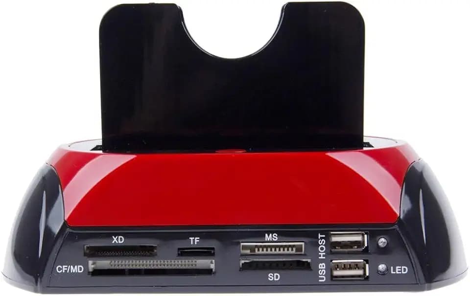 Docking-Station für Festplatte, Sata und IDE, 2,5 Zoll (6,4 cm) und 3,5 Zoll (8,9 cm), mehrere USB-2.0 Anschlüsse