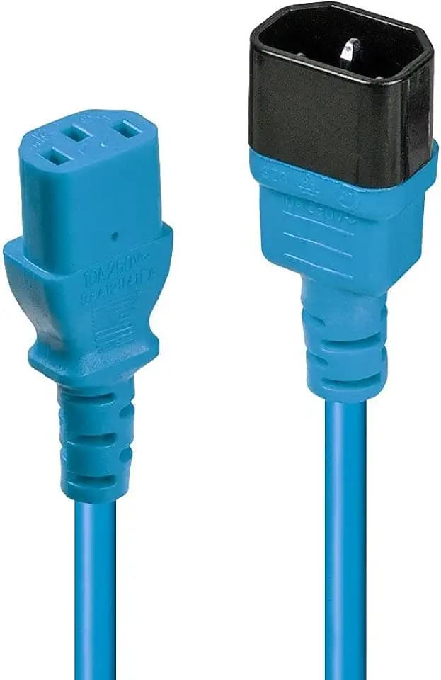 LINDY 30472 2m IEC Verlängerung, blau