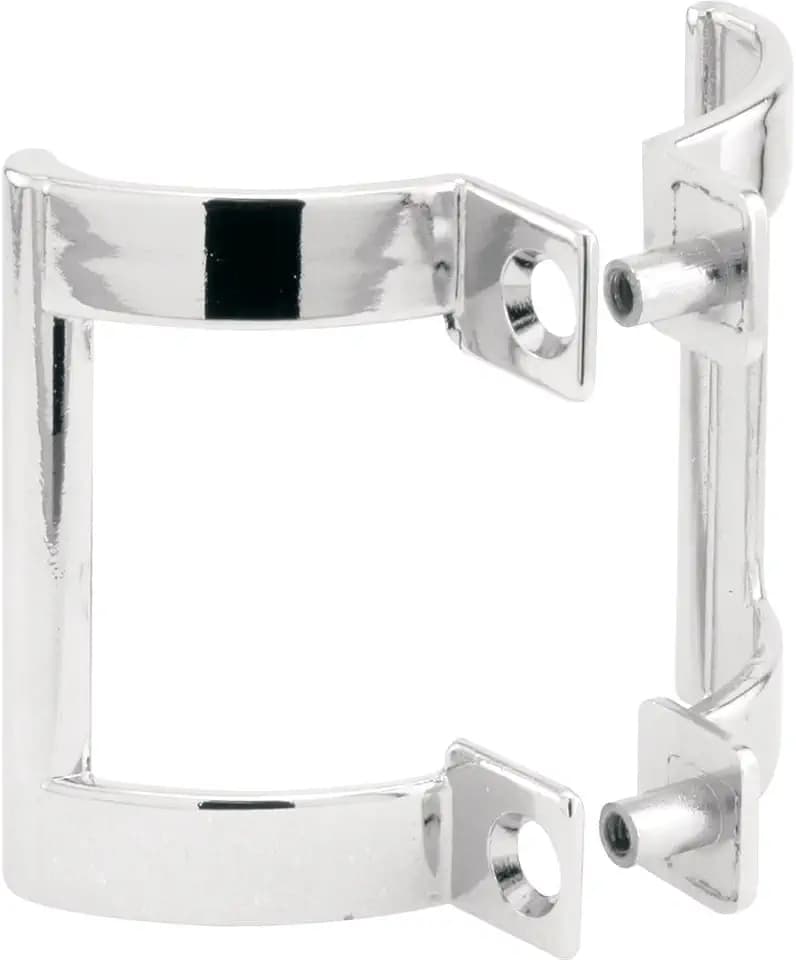 Prime-Line M 6158 Diecast Shower Door Handle Set for Shower Doors or Tub Enclosure, 2” Hole Center, Chrome (Single Pack)
