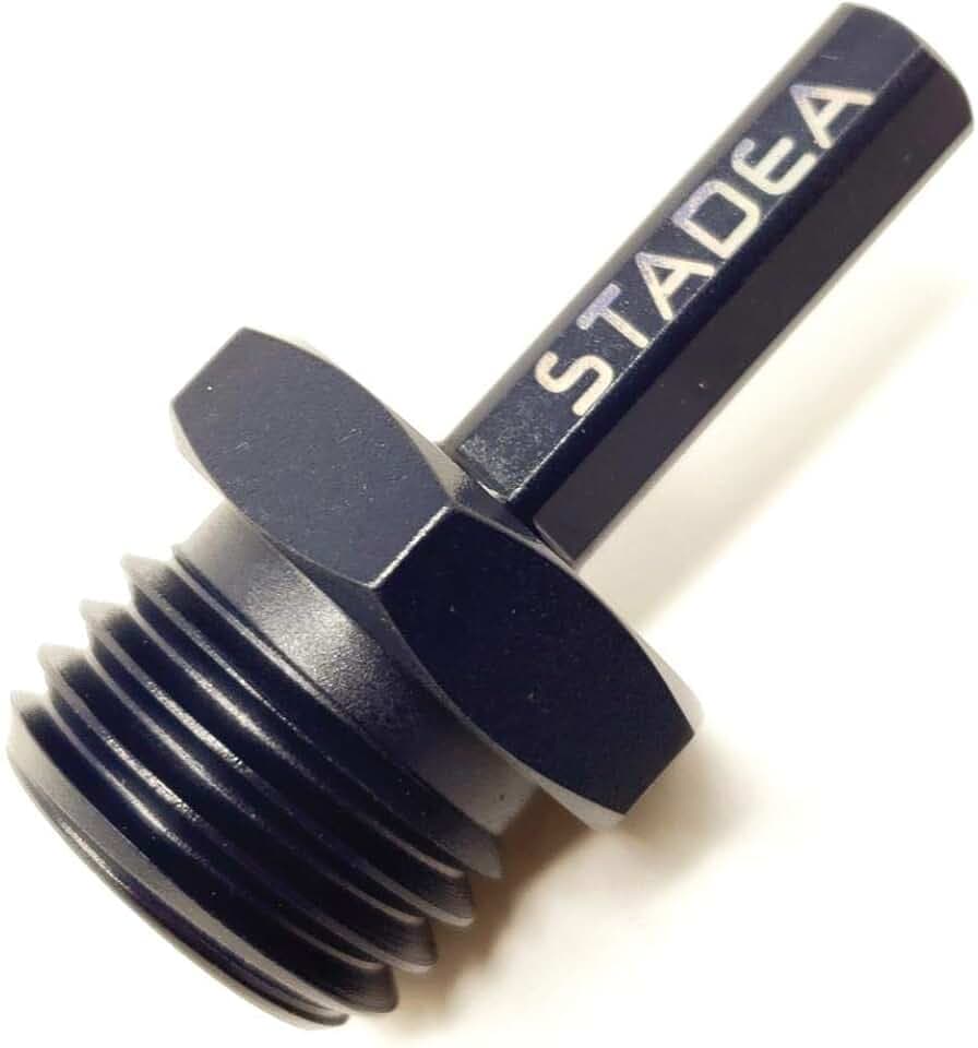 ADC107K Core Bit Adapter for Threaded Diamond Core Drill Bit Hole Saw -Series Super A - 1/2" Hexagonal to 1 1/4"-7 Male
