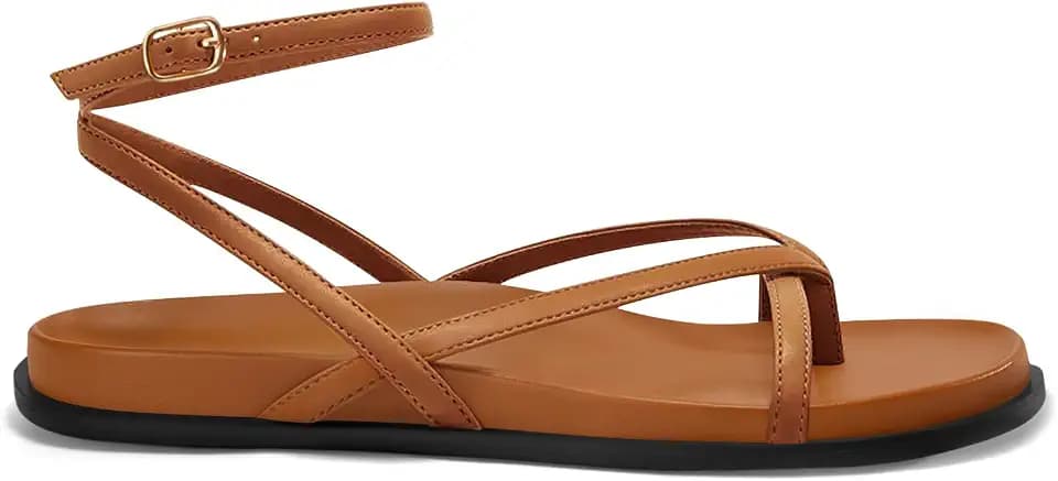 Coutgo Women's Strappy Flat Sandals