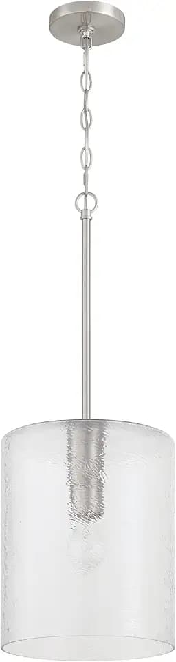 Craftmade - Lyndsey 1 Light Brushed Polished Nickel Finish Pendant with Clear Glass
