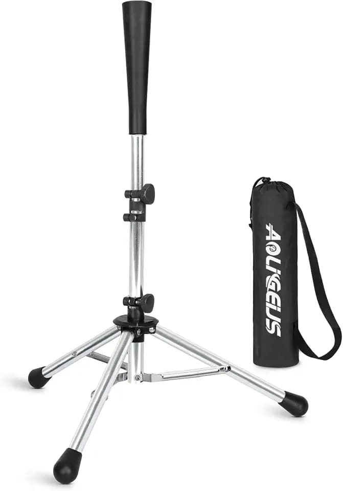 Baseball Softball Batting Tee, Adjustable Height Tripod Stand