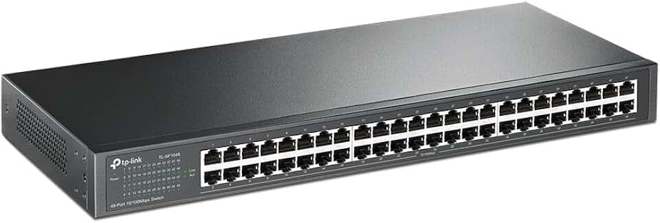 TP-LINK V6 Switch 48 x 10/100 Desktop an Rack montierbar