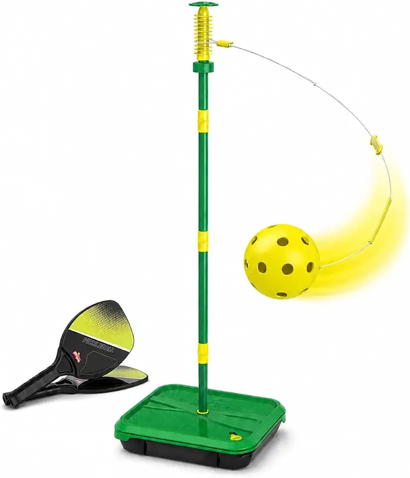 Swingball Pickleball Paddles Tether Tennis Game Set - Portable All-Surface Base, Durable, Easy Assembly, Indoor & Outdoor Games, Backyard Games for Kids, Active Play for Kids and Families, Ages 4+
