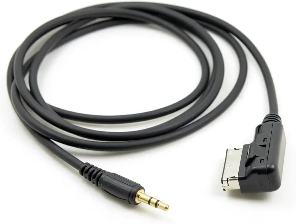 chenyang Stereo 3.5mm zu Medien in AMI MDI Audio Aux Adapter Kabel für X164 X166 W204 X204 w176 w207 A207 C207 W211 W218 W212 Auto und Telefon