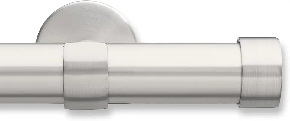 MODE Cambria Designer Brushed Nickel Luxury Curtain Rod - 5 ft