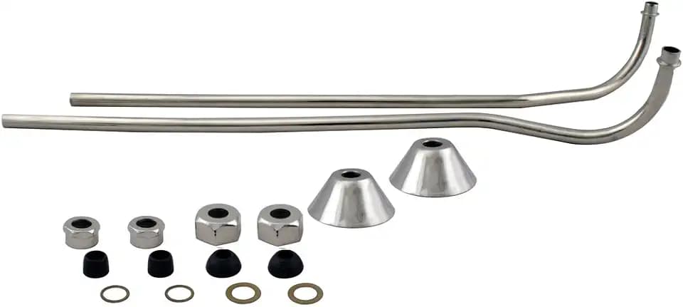 Westbrass D136-05 Double Offset Bath Supply, Polished Nickel