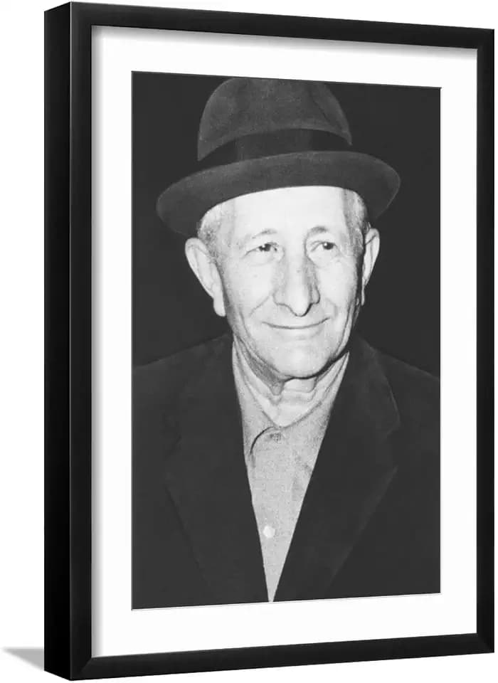 ART.COM Wall Premium Photographic Print Carlo Gambino Mafia 'Boss of All Bosses' in New York, Ca. 1972 on Black Frame, 17" x 23"