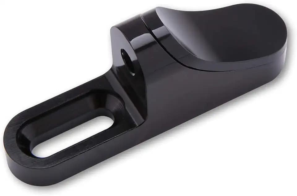 HIGHSIDER Universal-Adapter mit Abdeckung, 76 mm lang, für Verkleidungsspiegel schwarz eloxiert