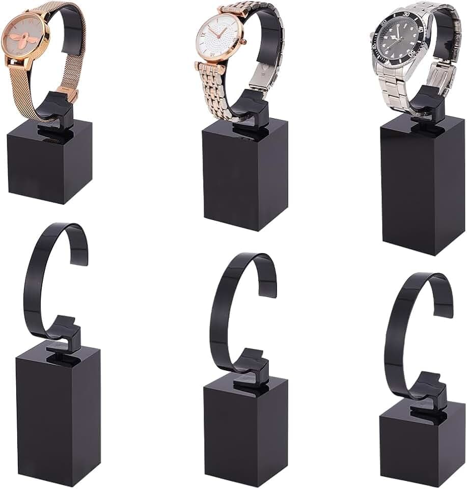 Acrylic Watch Display Stand C Shape Bracelet Display Holder