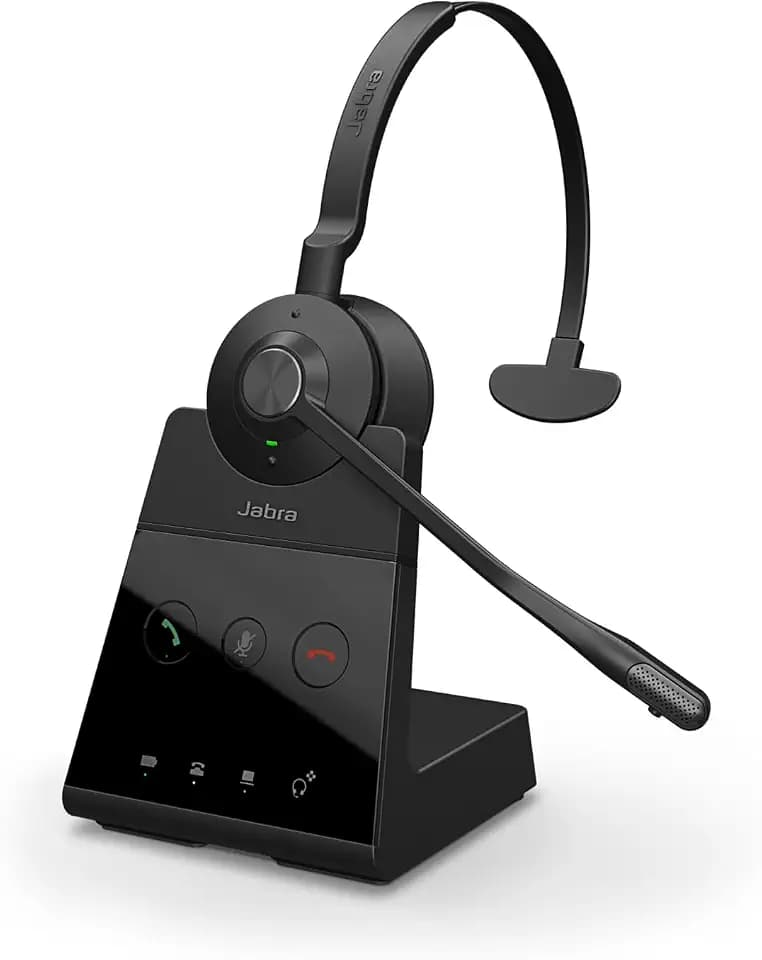 Jabra Engage 65 SE Mono Headset, Base, Power Supply, 1.5m USB-C to USB-A Cable, Desk Phone Cable, Quick Start Guide, Warranty and Warning (Safety leaflets)