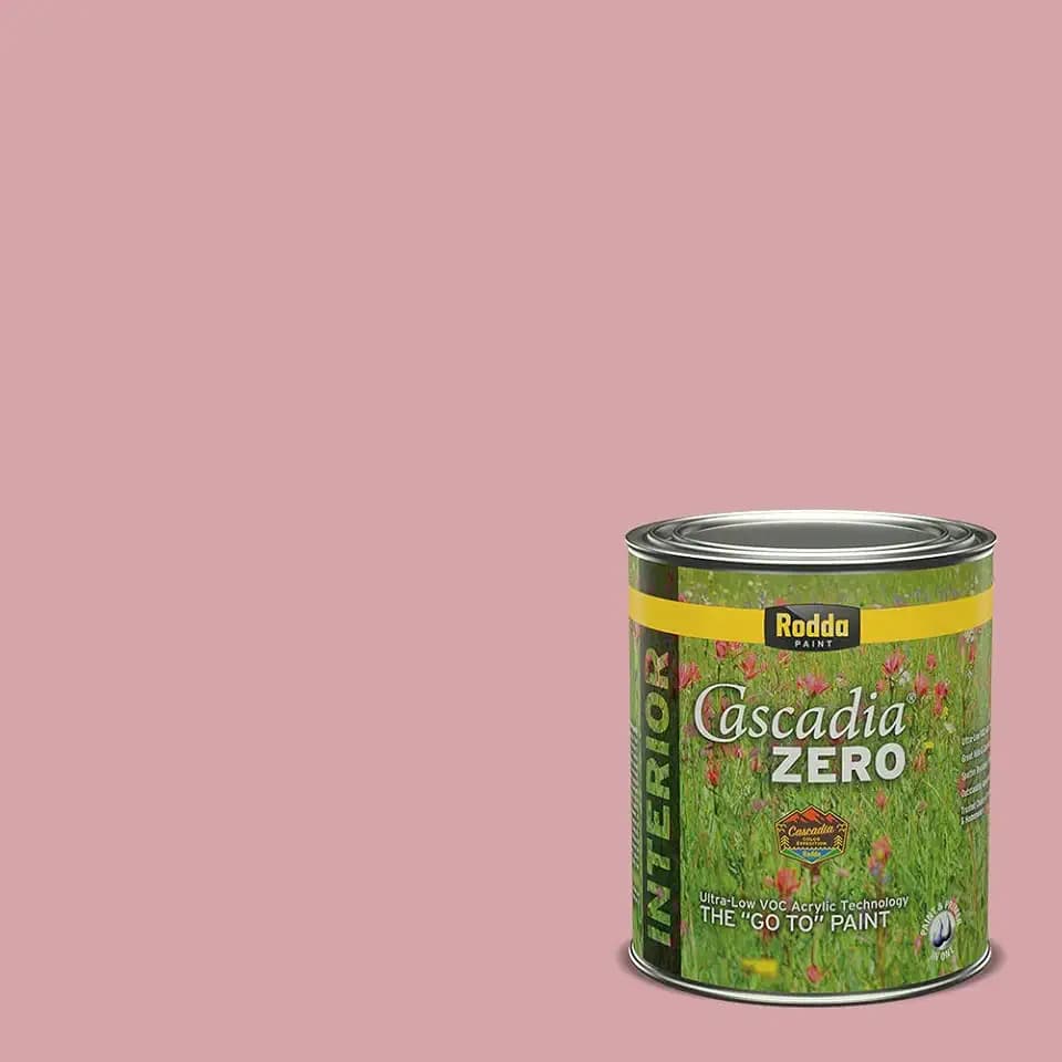 Rodda Paint CASCADIA ZERO Interior Satin Paint & Primer in One, Quart, Garnet Shadow