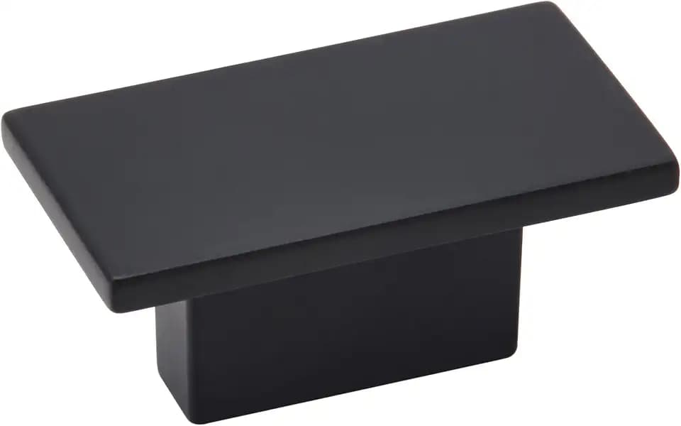 Amerock 25 Pack 1-9/16" Rectangle Prominence Matte Black Cabinet Knob
