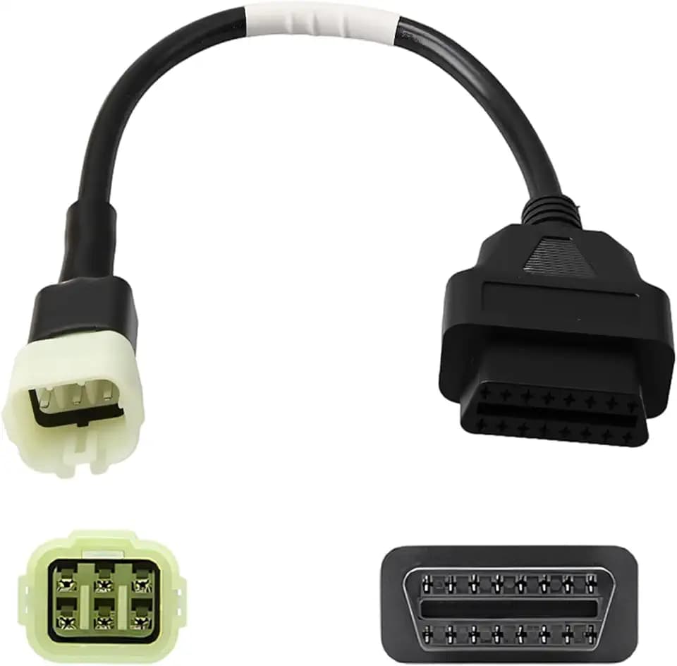 Diagnose-Adapterkabel, Adapter Kabel 6-polig KDS, Fahrzeuge der Z-Serie Motorrad, Kompatibel mit Motorrad Diagnosegerät, Diagnosegerät Motorrads, Diagnosetool Kabel für Fehlerauslesung und Wartung