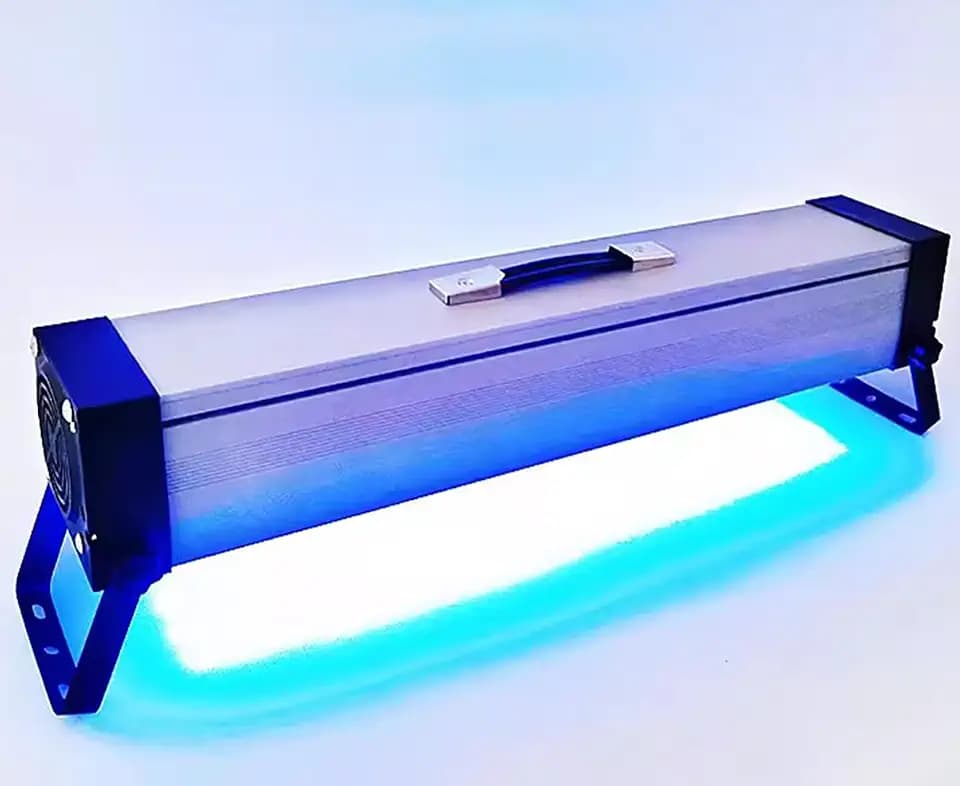 Large UV Lamp for Resin Curing 120Bulbs 240W Air-cooled Portable LED High-power UV Light for Resin Shadowless Glue 3D Printer Green Oil Research LCD Screen Curing (High intensity version 240W365Nm)