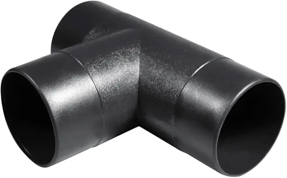 POWERTEC 70180V 2-1/2-Inch Dust Collection T-Fitting, 1 PK