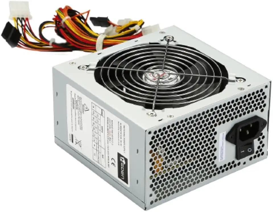 Heden PC-Netzteil im ATX-Format, maximale Leistung 500 W, Lüfter 120 mm, leise, mit Doppelschiene + 12 V