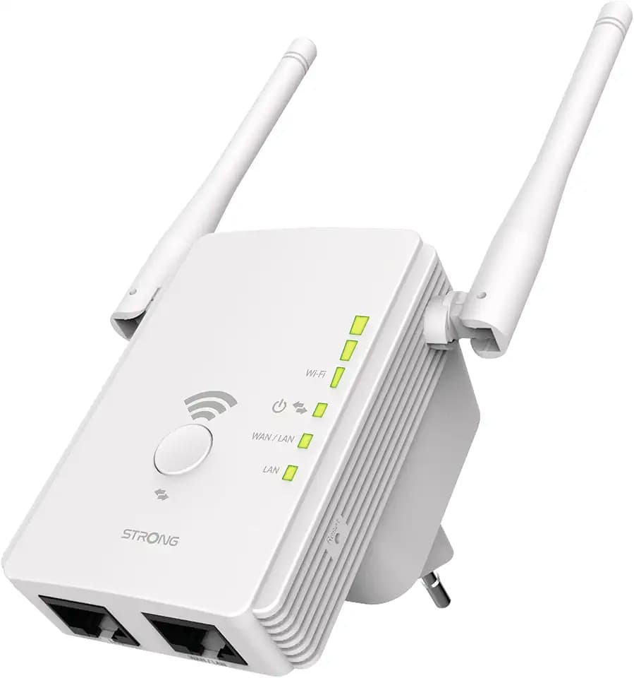 STRONG WLAN Repeater 300 v2 – Highspeed 300 Mbps Verstärker, Weiß